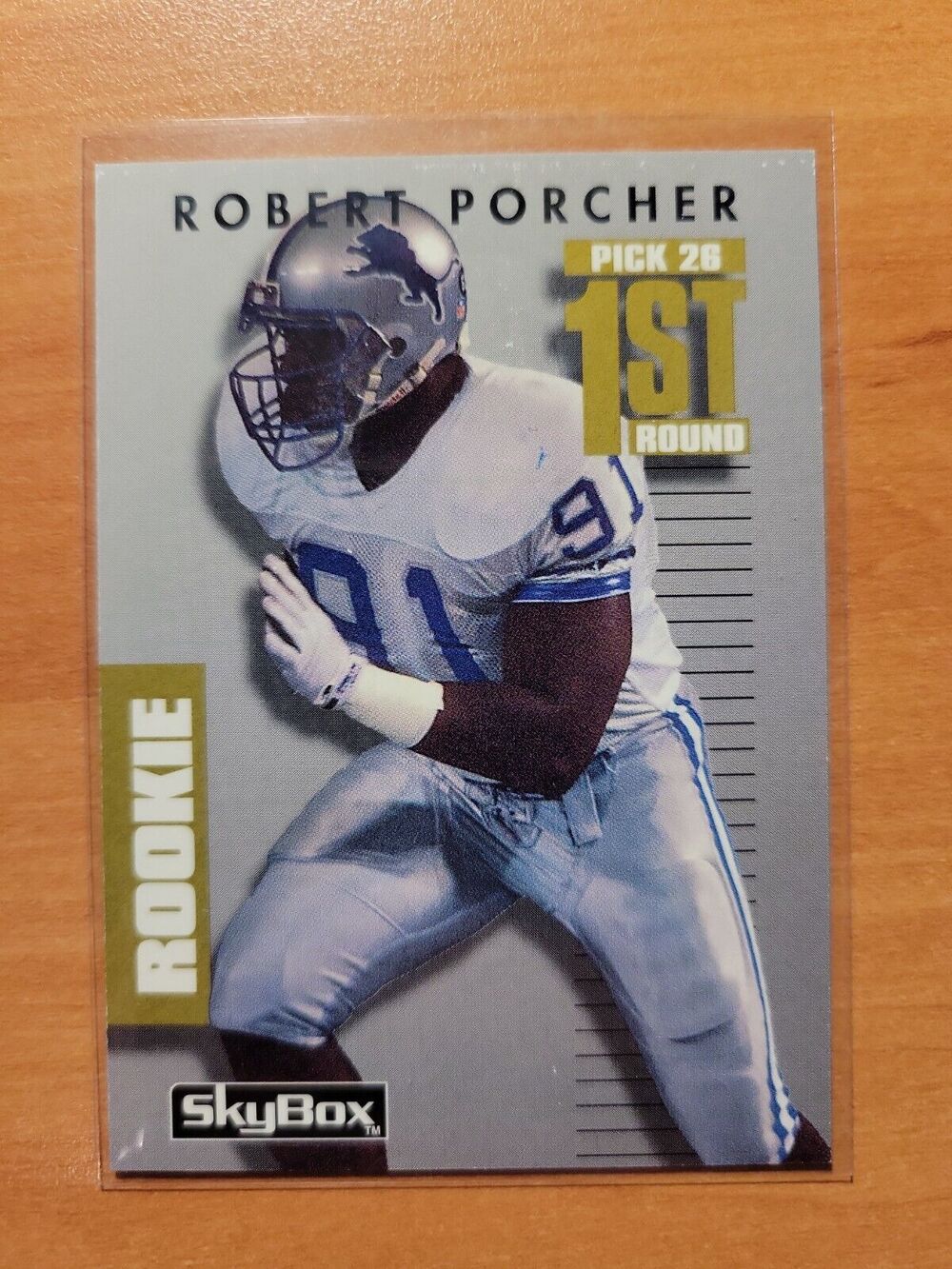 Robert Porcher 1992 Skybox Primetime #337 - Rookie - Lions - NFL - Fresh Pull